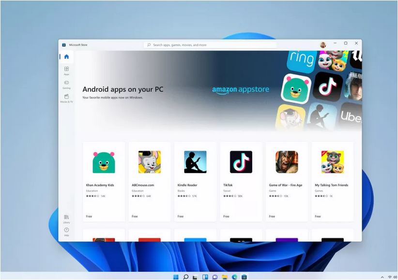 ویندوز 11 بر پایه ی اندروید